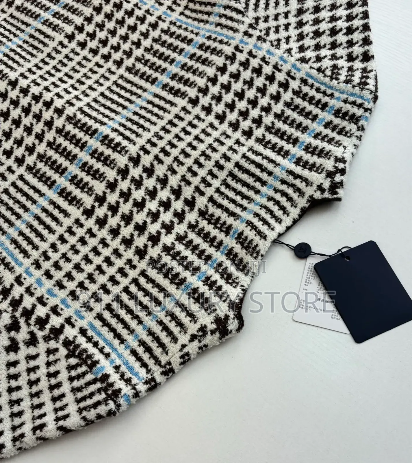 Louis Vuitton Textured Plaid Cardigan