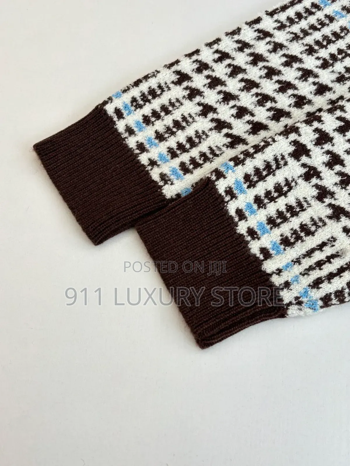 Louis Vuitton Textured Plaid Cardigan
