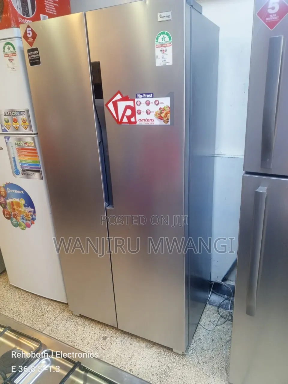 Ramtons Side by Side Refrigerator