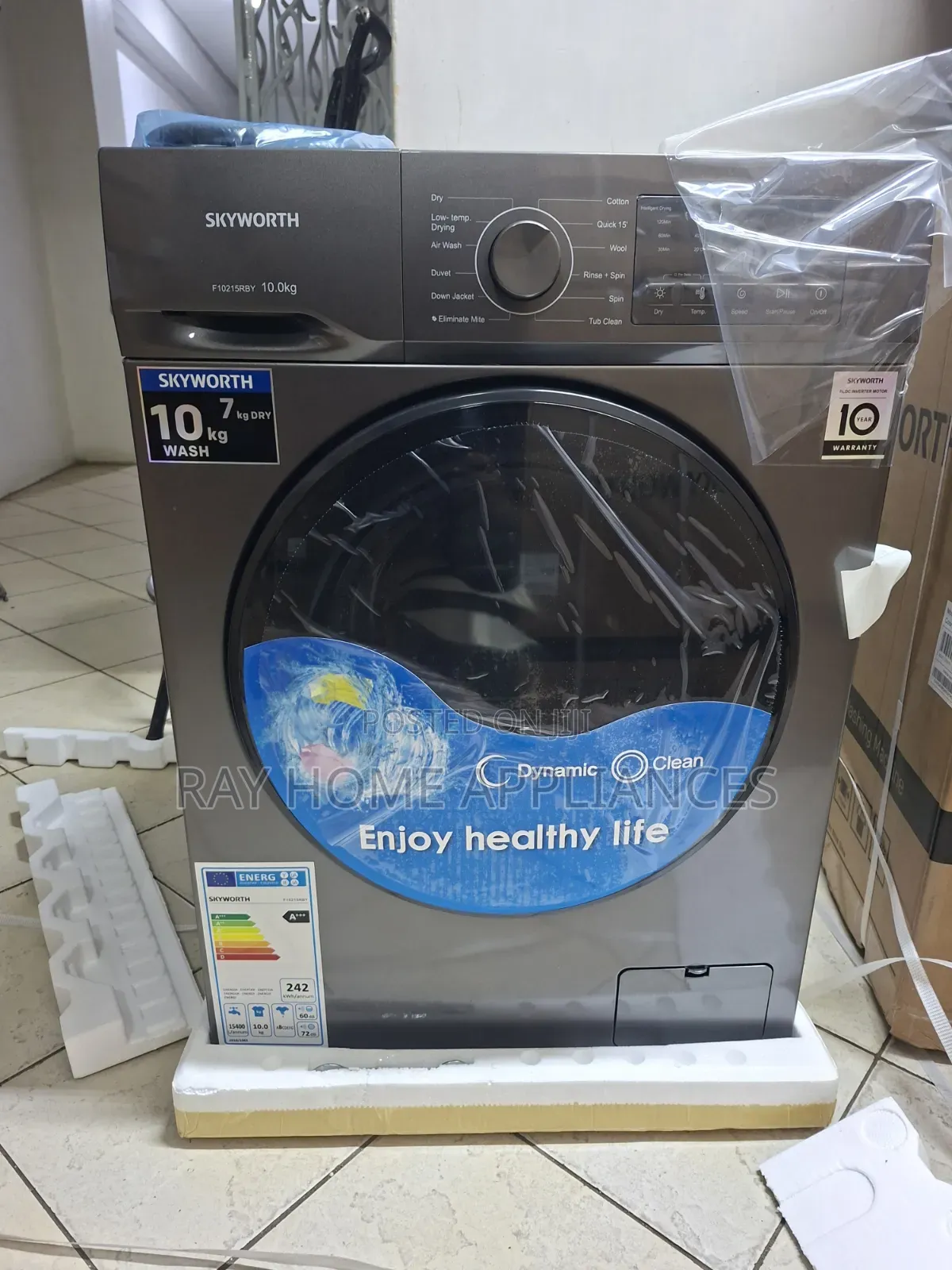 10/7kgs Front Load Skyworth Washing Machine