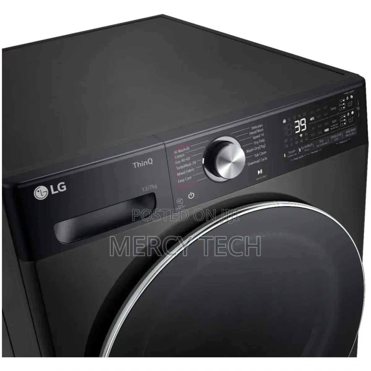 LG 13/7kg Front Load Wash & Dry Washing Machine (F4Y9LDP2Z)