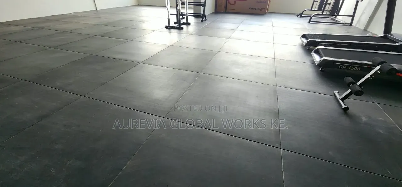 High Density Rubber Fitness Flooring /Gym Mats (91*91*14mm)