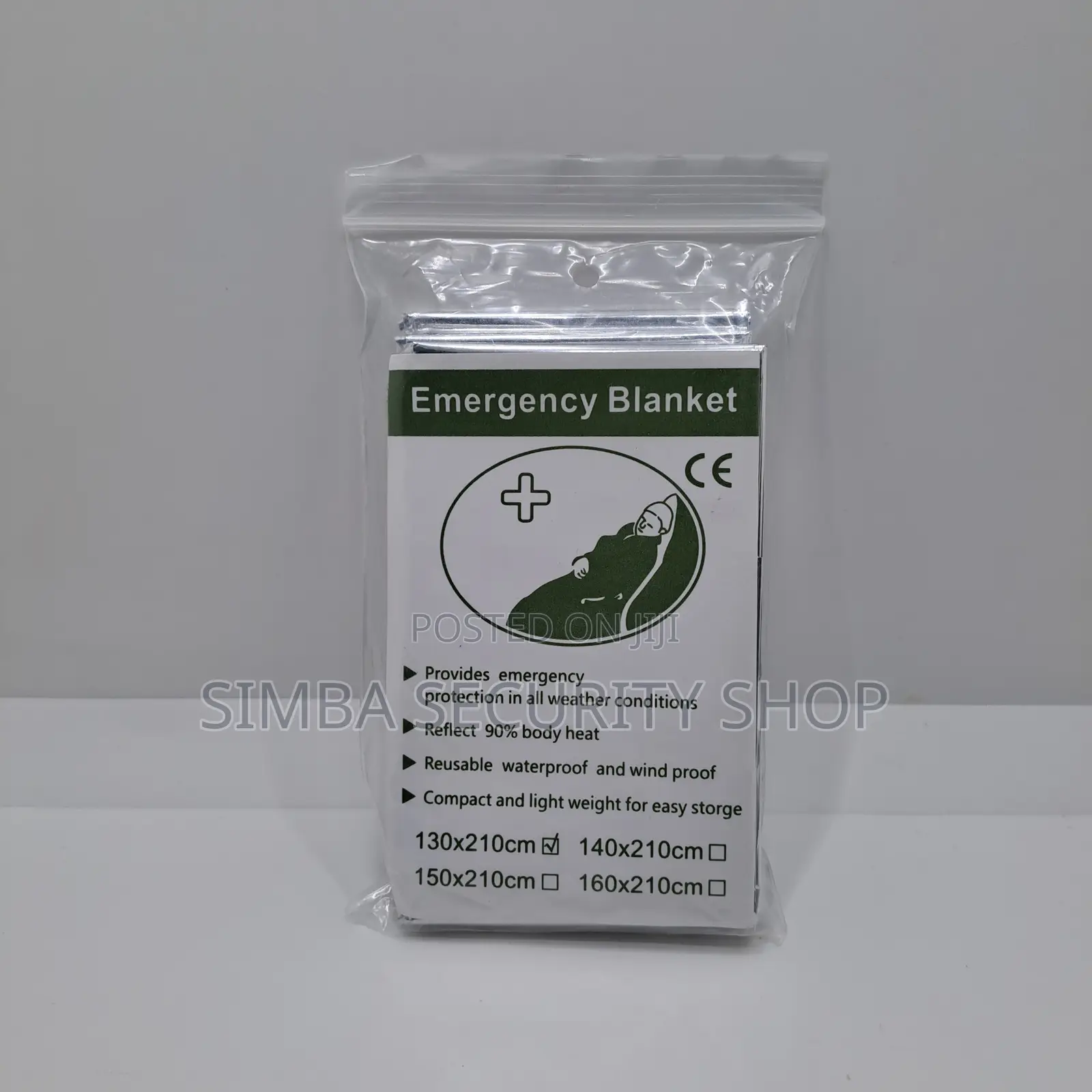 Emergency Blanket Survival Camping Hiking Tools 210 X 130 Cm First Aid