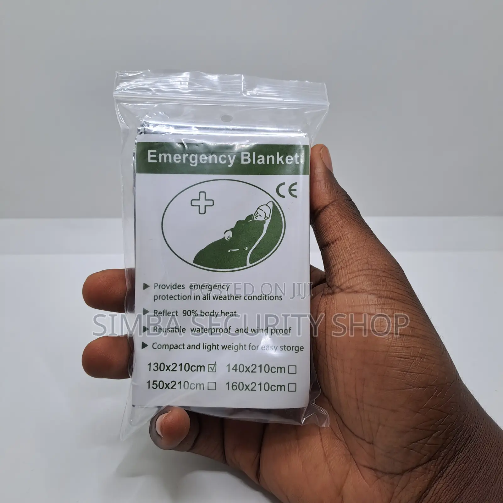 Emergency Blanket Survival Camping Hiking Tools 210 X 130 Cm First Aid