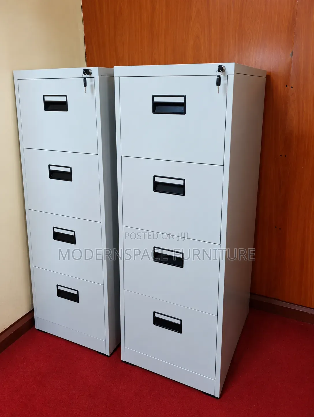 4 Drawer Steel Office Filing Cabinet With Lock