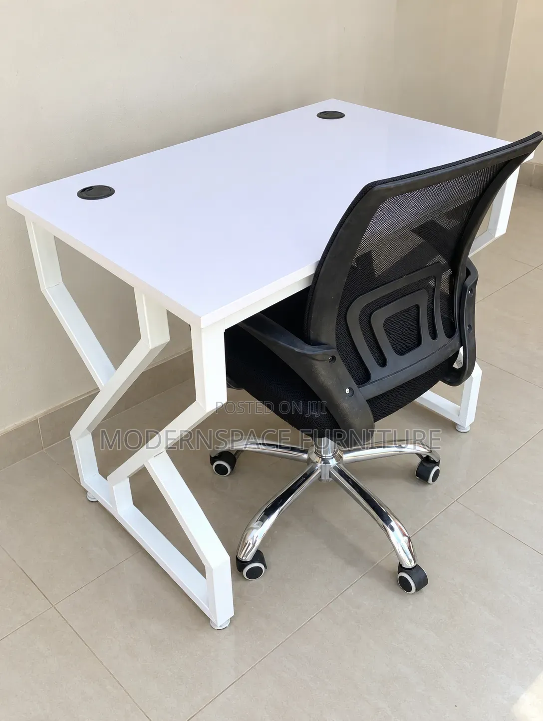 Executive Study Desk With Black Office Chair