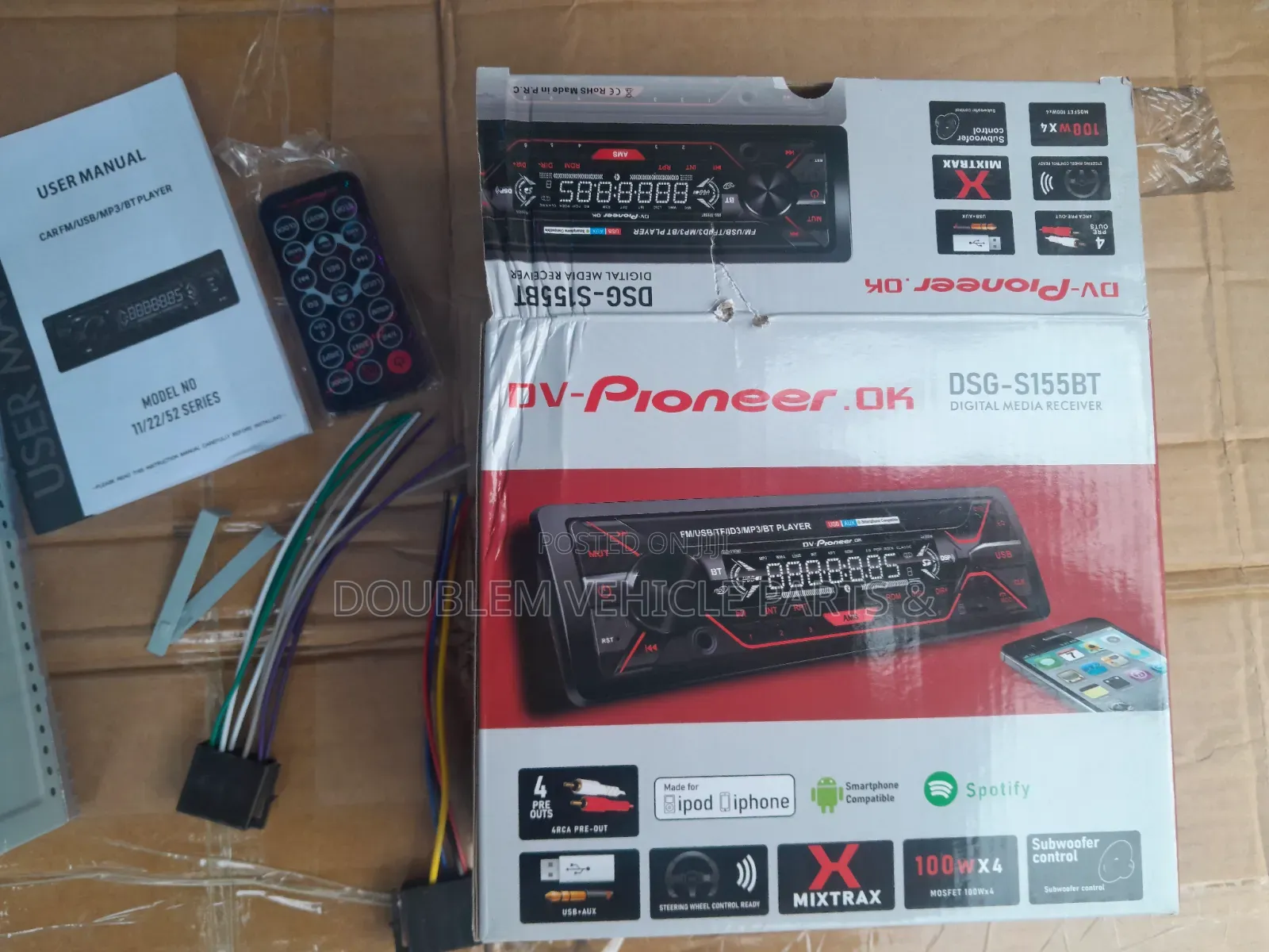 Car Dv Pioneer Mp3 Digital Radio Stereo Bluetooth/Bt/USB Player,TfID3