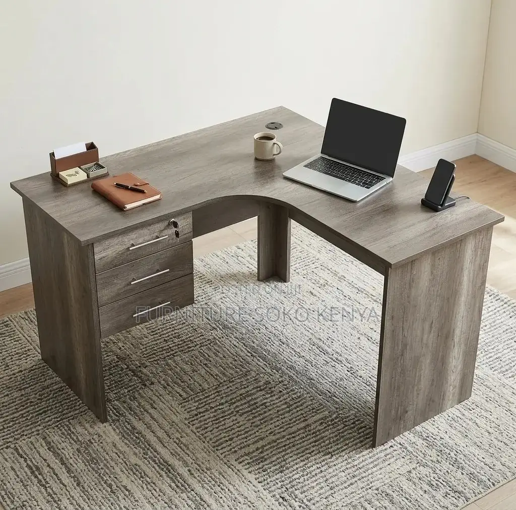 1.2 Meter Curved Office Desk | Home Office Study Table