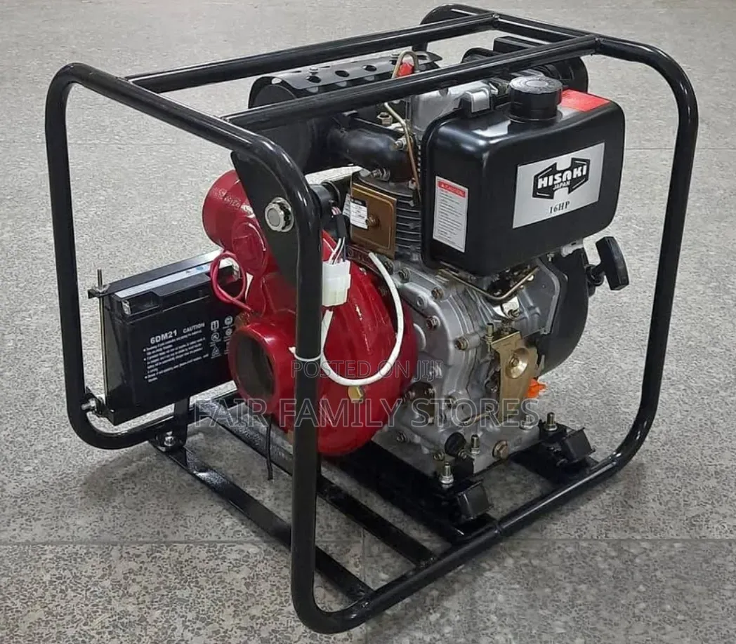 Diesel-Powered Water Pump Key Start