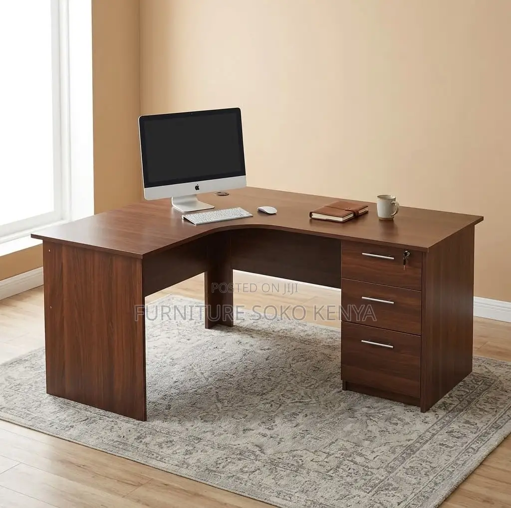1.2 Meter Curved Office Desk | Home Office Study Table