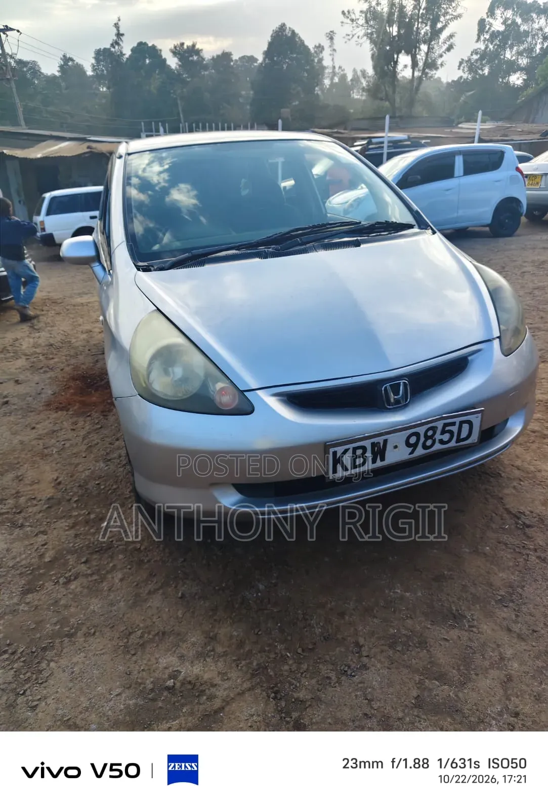 Honda Fit Base FWD 2007 Silver
