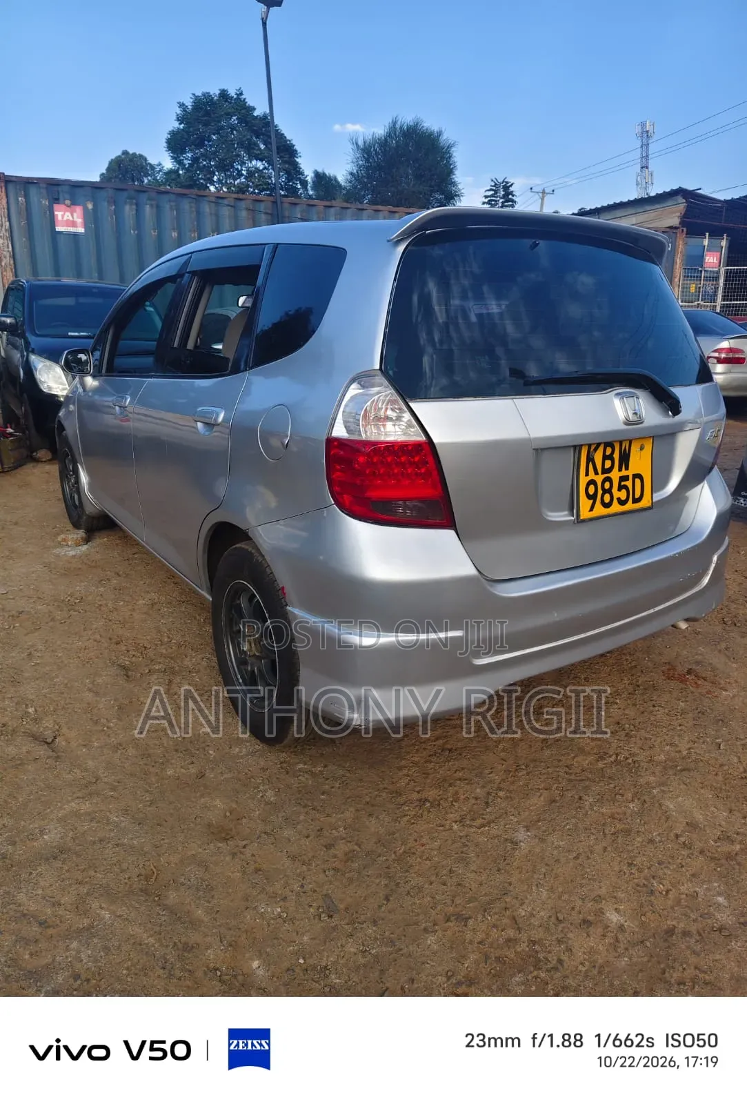 Honda Fit Base FWD 2007 Silver