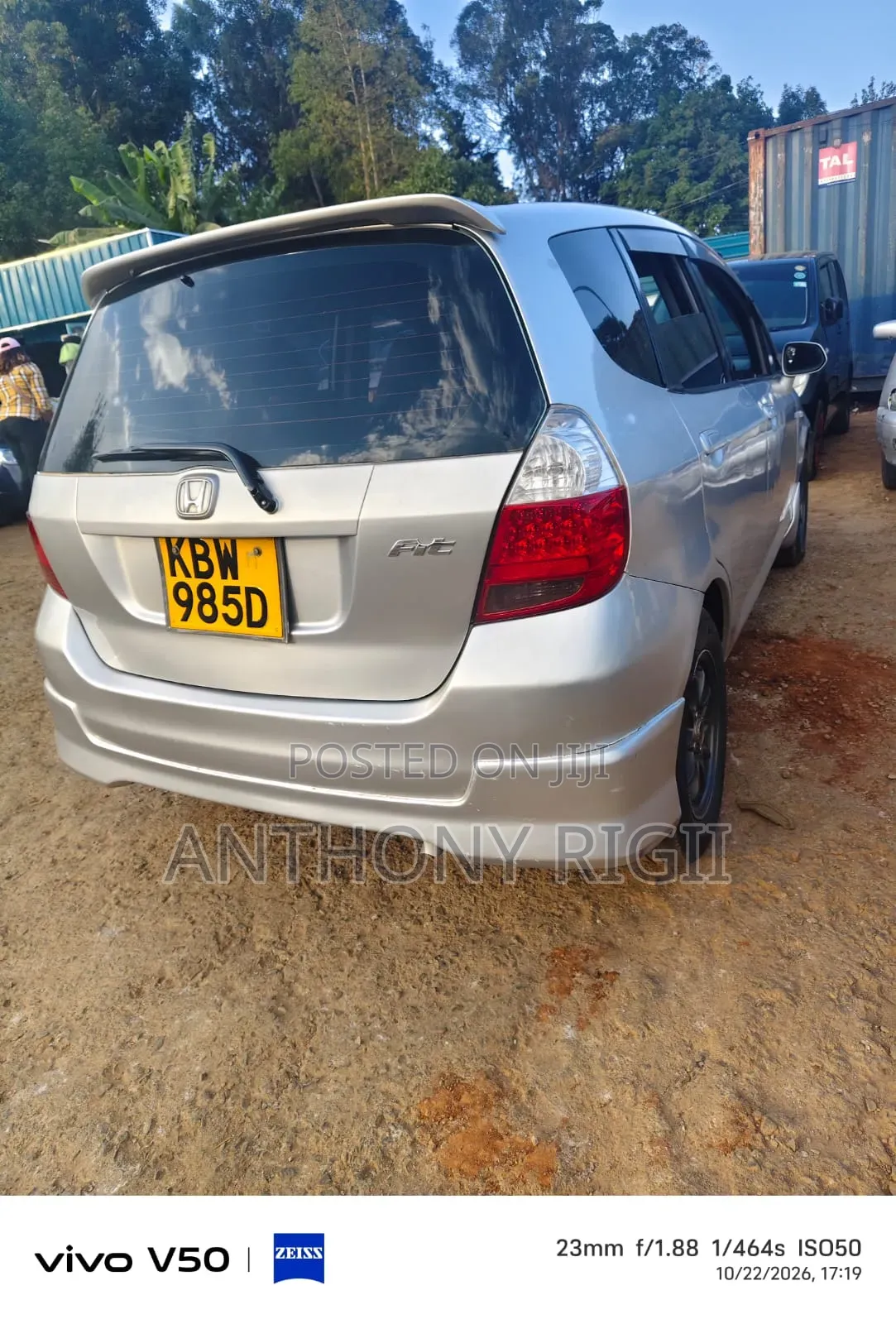 Honda Fit Base FWD 2007 Silver