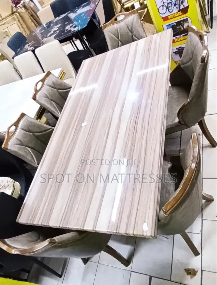 Royal Family Dining Set 6-Seater. Pure Marble Table. We Offer Delivery