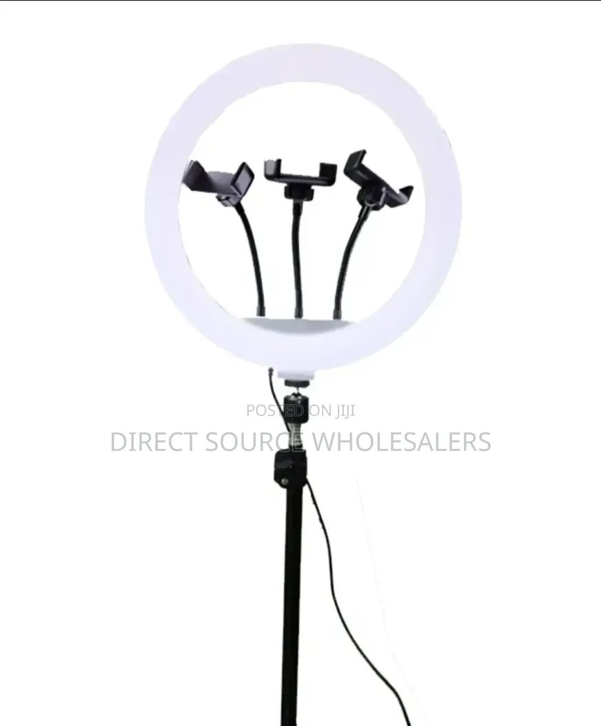 Brand New High Quality Selfie Ring Light With Adjustable Tripod 2m.