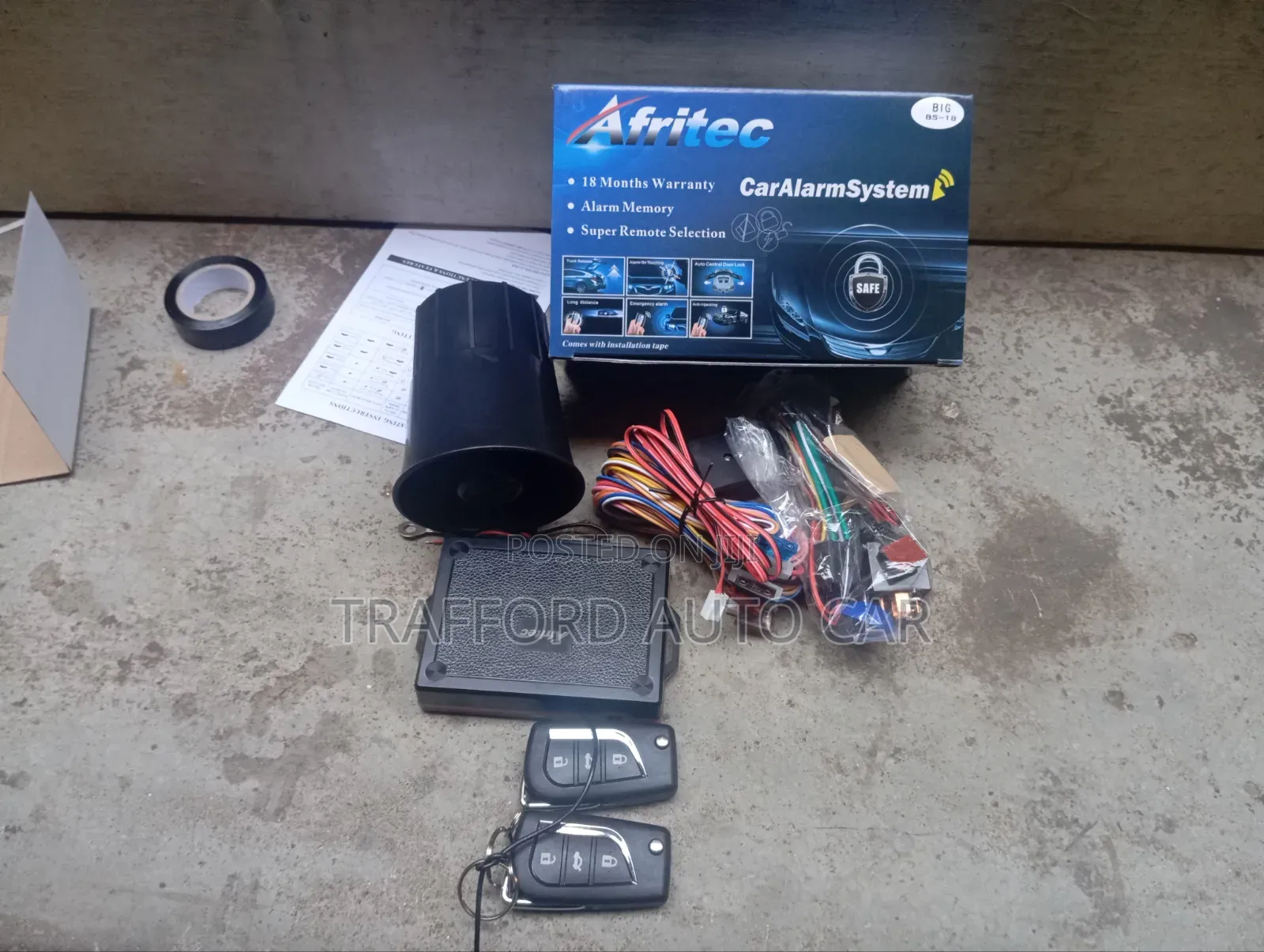 Afritec Car Alarm Without Cut Off