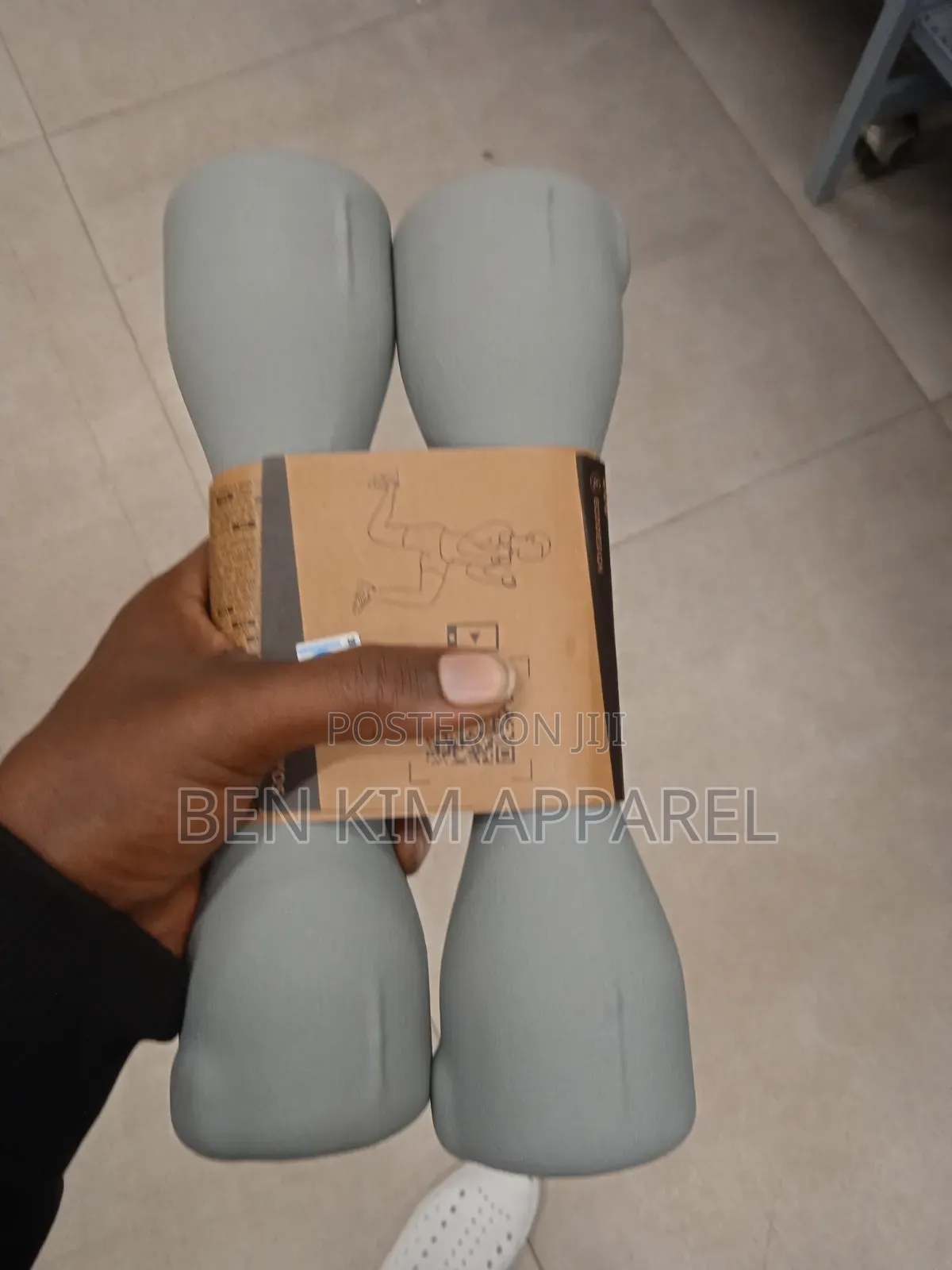 3kgs Steel and PVC Coated Dumbbells Set Non Roll Away.