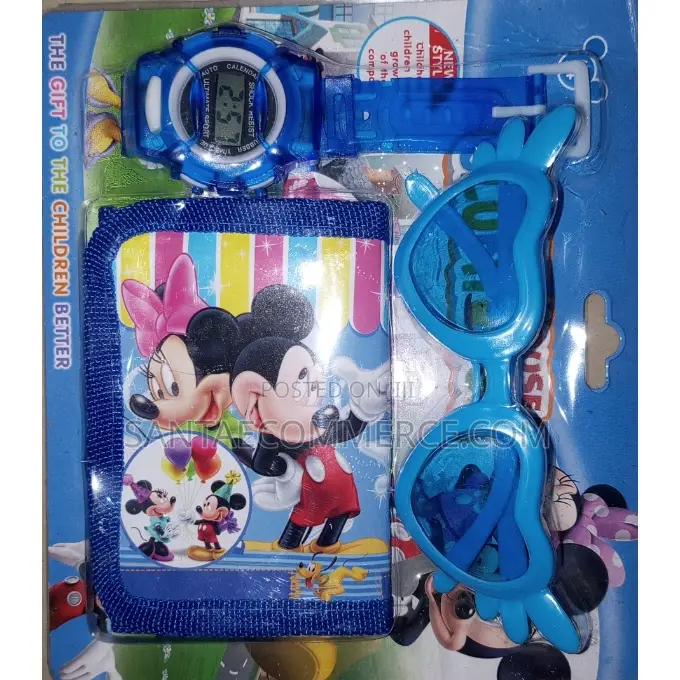 Kids’ Fun Gift Set – Digital Watch Heart-Shaped Sunglasses