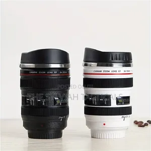 *Camera Lens Mug, 450ml Stainless Steel Cup, Travel Magic Mug N,