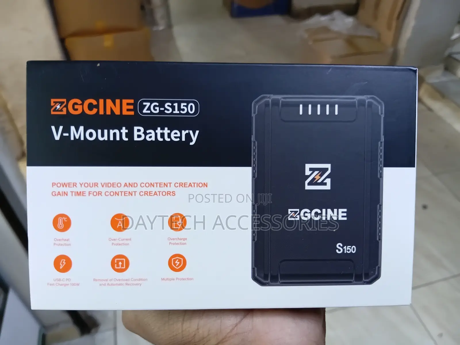 ZGCINE ZG S150 v Mount Battery 133Wh - Black