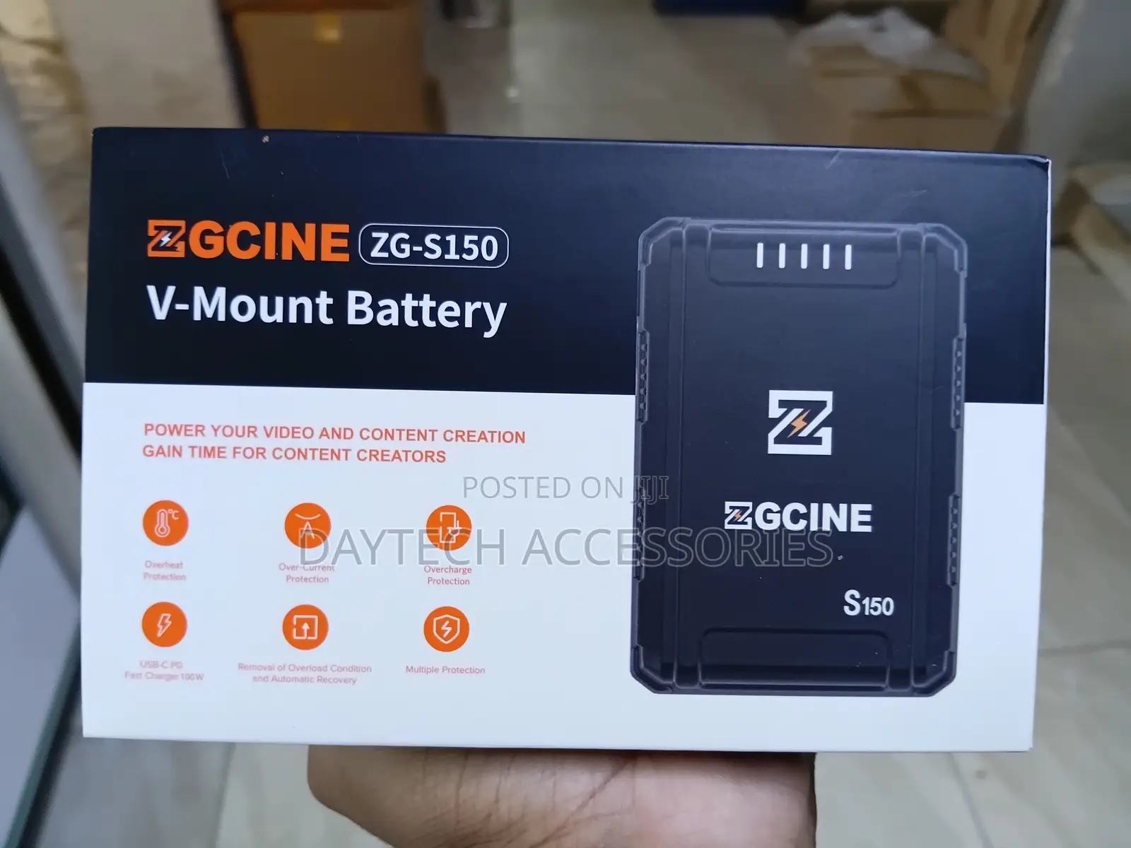 ZGCINE ZG S150 v Mount Battery 133Wh - Black