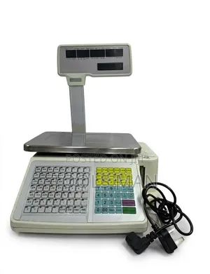 Digital Barcode Label Printing Scale With Customer Pole Display.