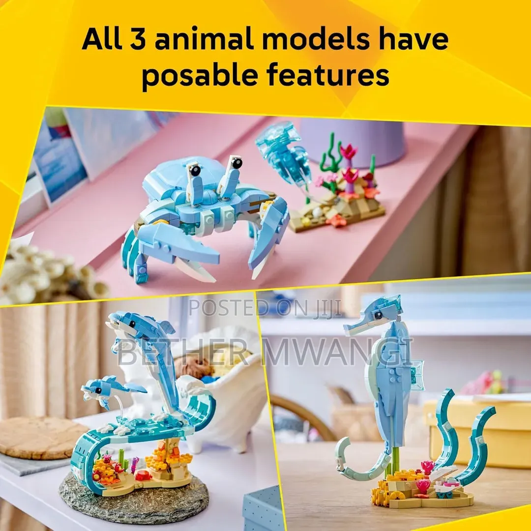 LEGO Creator 3 in 1 Sea Animals: Beautiful Dolphins - Animal Figures