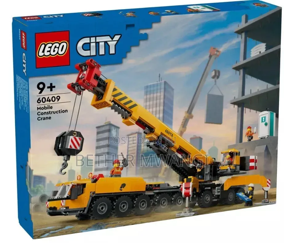 LEGO City Yellow Mobile Construction Crane Building Set in Kenya