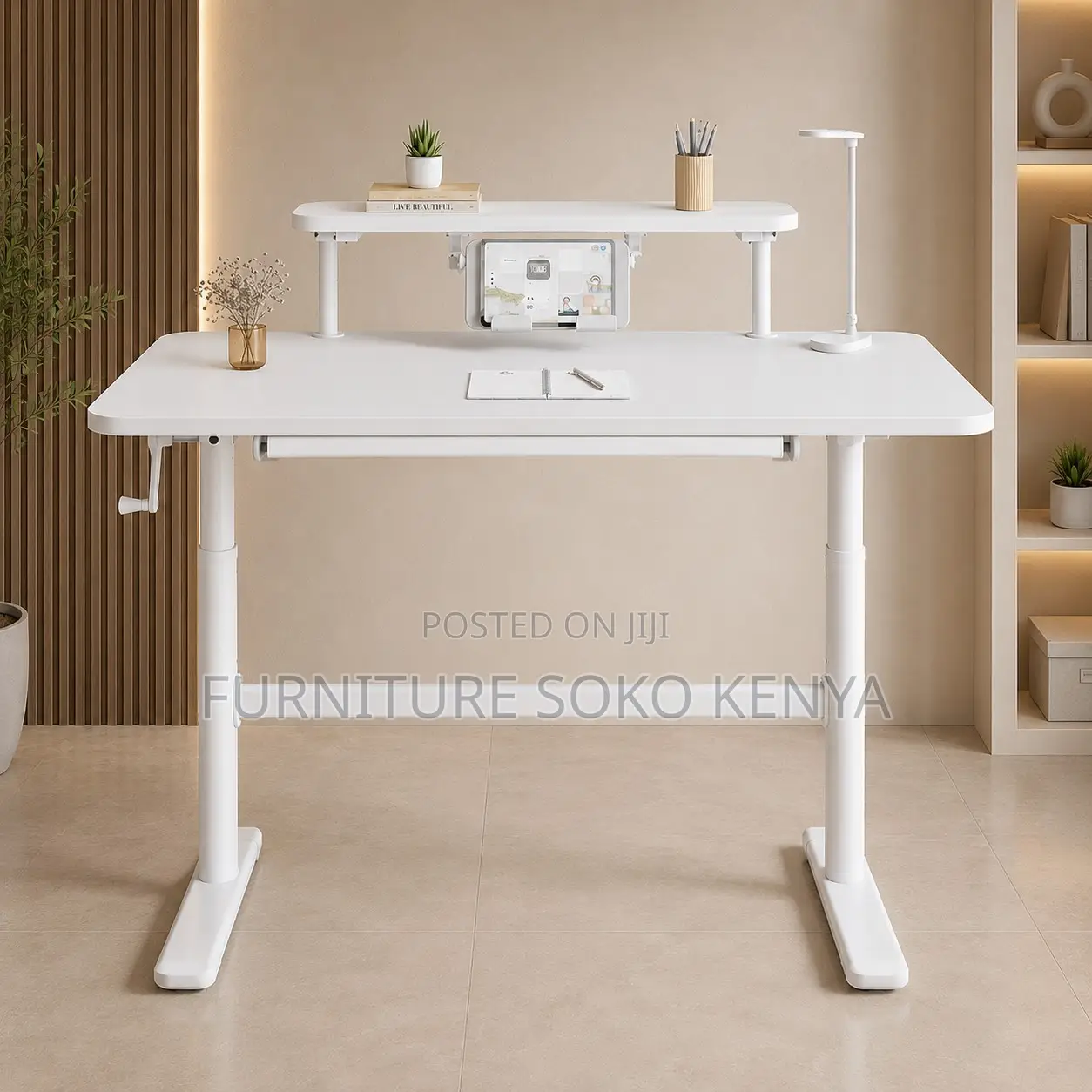 1200MM Sit Stand Desk | Ergonomic Manual Adjustable Modern Desk