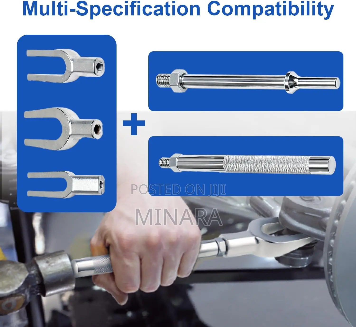 5 Pcs, Ball Joint Separator, Tie Rod and Pitman Arm Removal Tool Kit