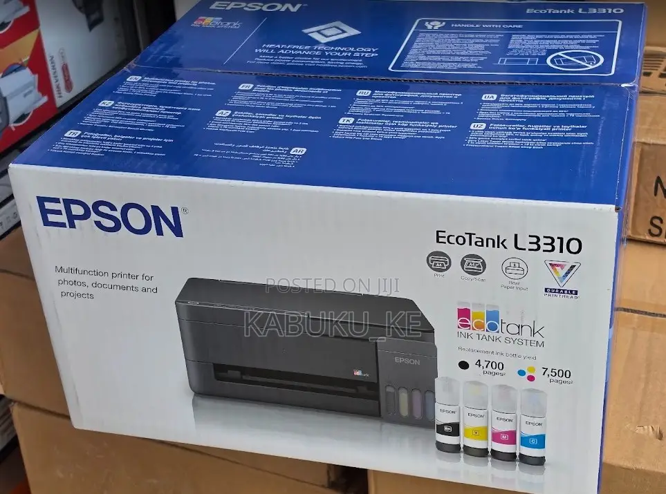 EcoTank L3310 A4 Multifunction (Print, Scan, and Copy)Ink Tank Printer