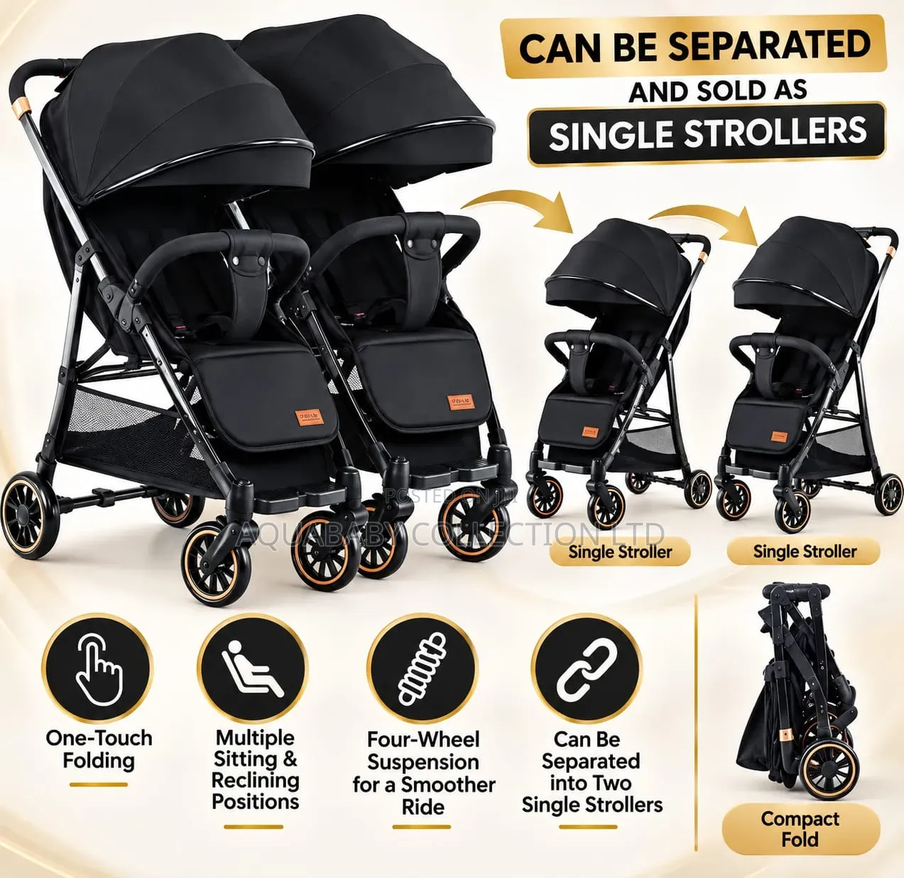 Twin Lightweight Stroller