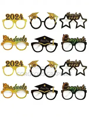 Graduation-Themed Party Glasses