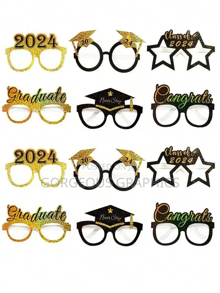 Graduation-Themed Party Glasses