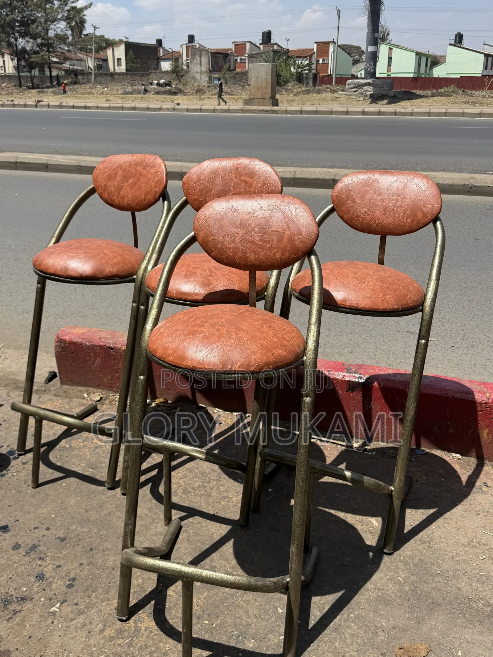 Classic High Bar Counter Chairs Powder Coated