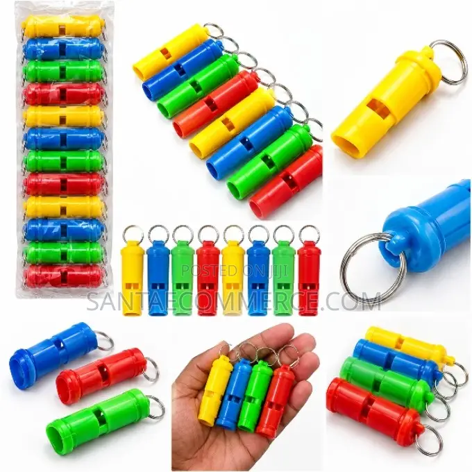 One Piece Colourful Plastic Whistles