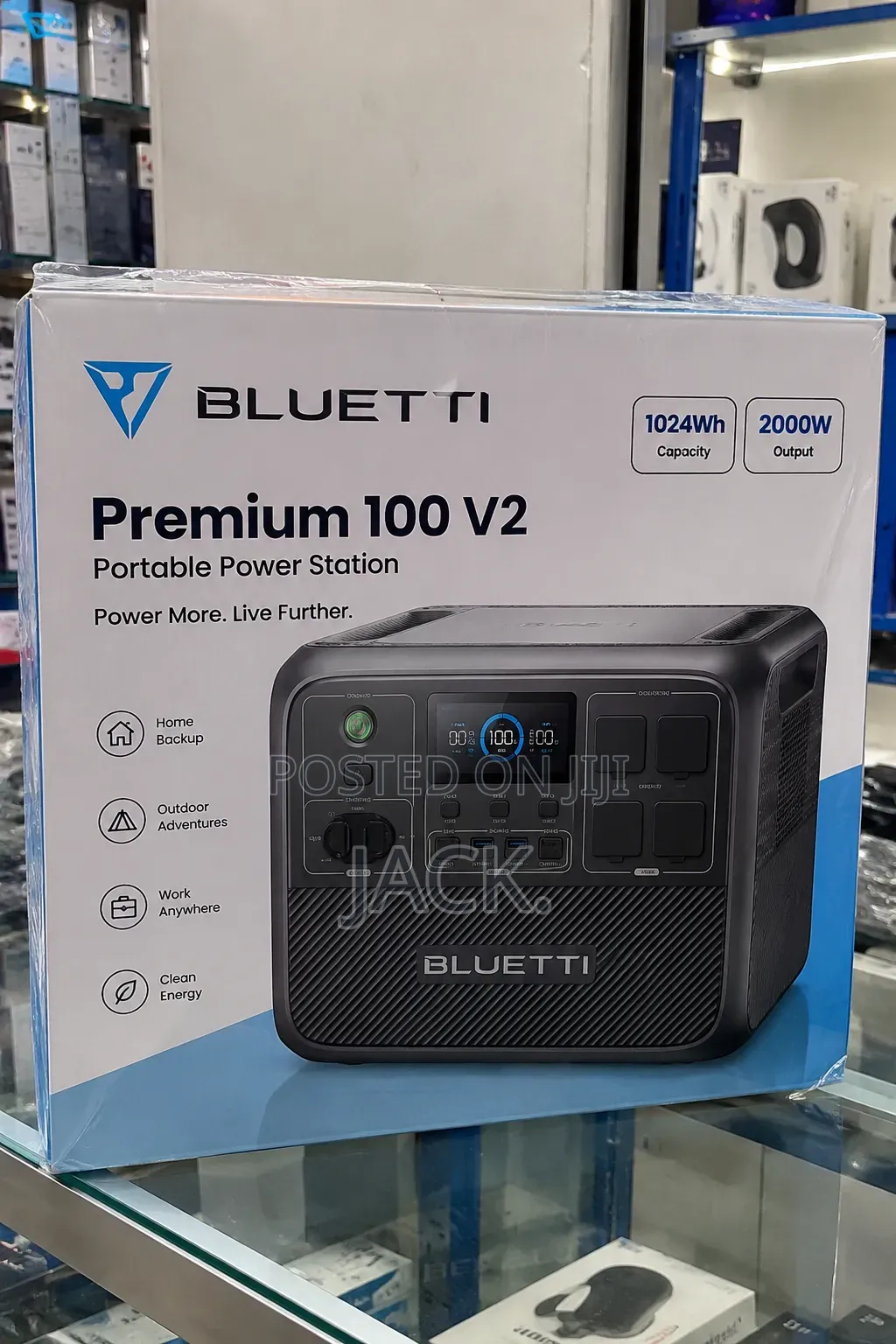 BLUETTI Premium 100 V2 1024Wh 2000W Portable Power Station