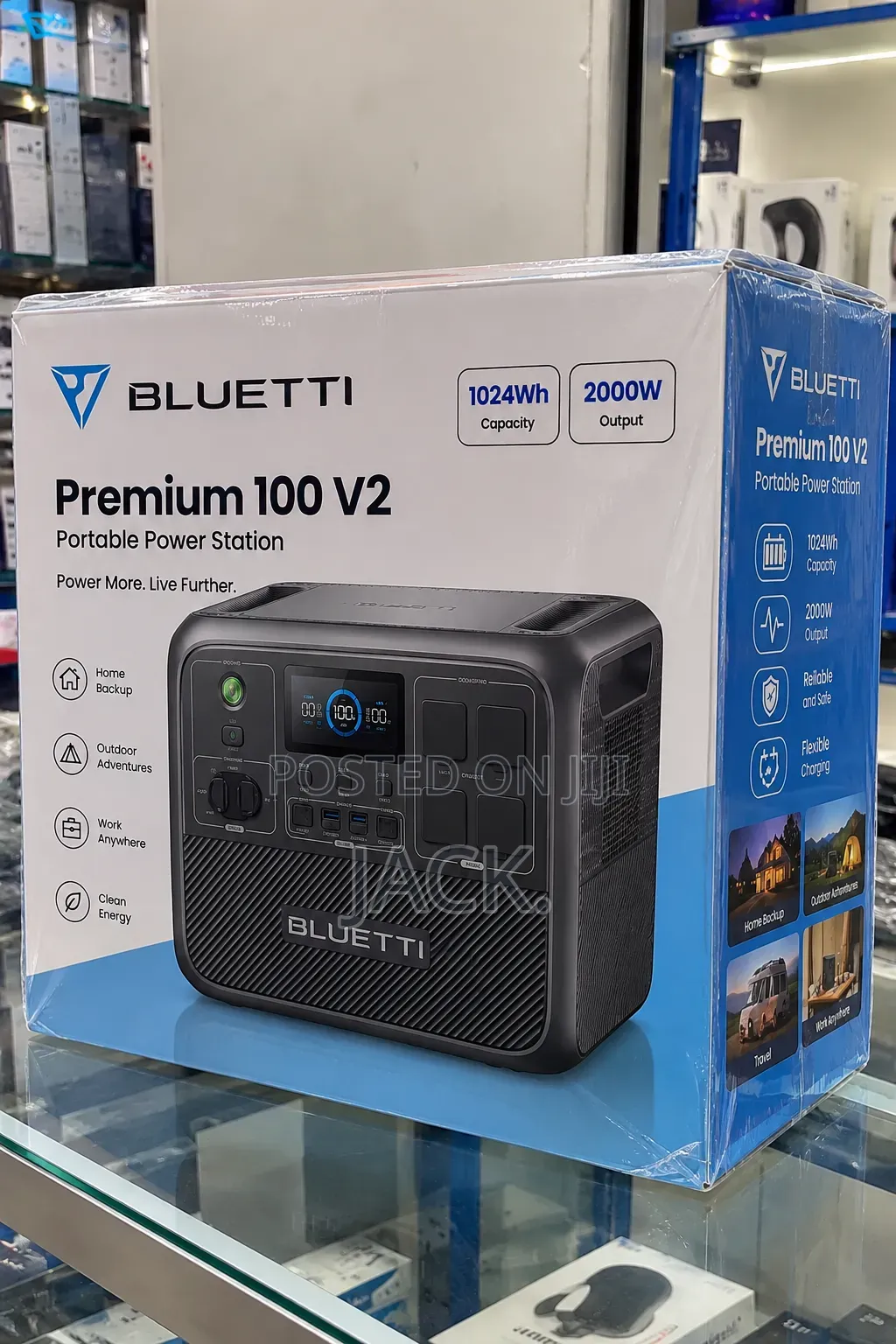 BLUETTI Premium 100 V2 1024Wh 2000W Portable Power Station