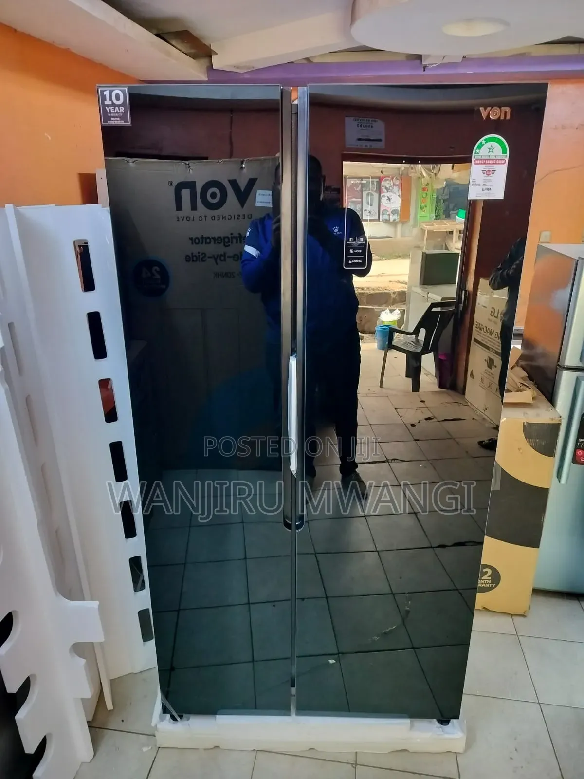 Von Side by Side Refrigerator ( Brand New )