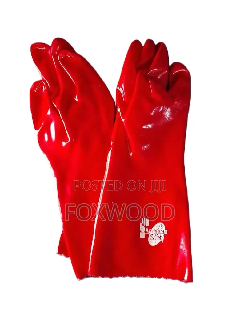 Heavy-Duty Red PVC With a Protective Coating.