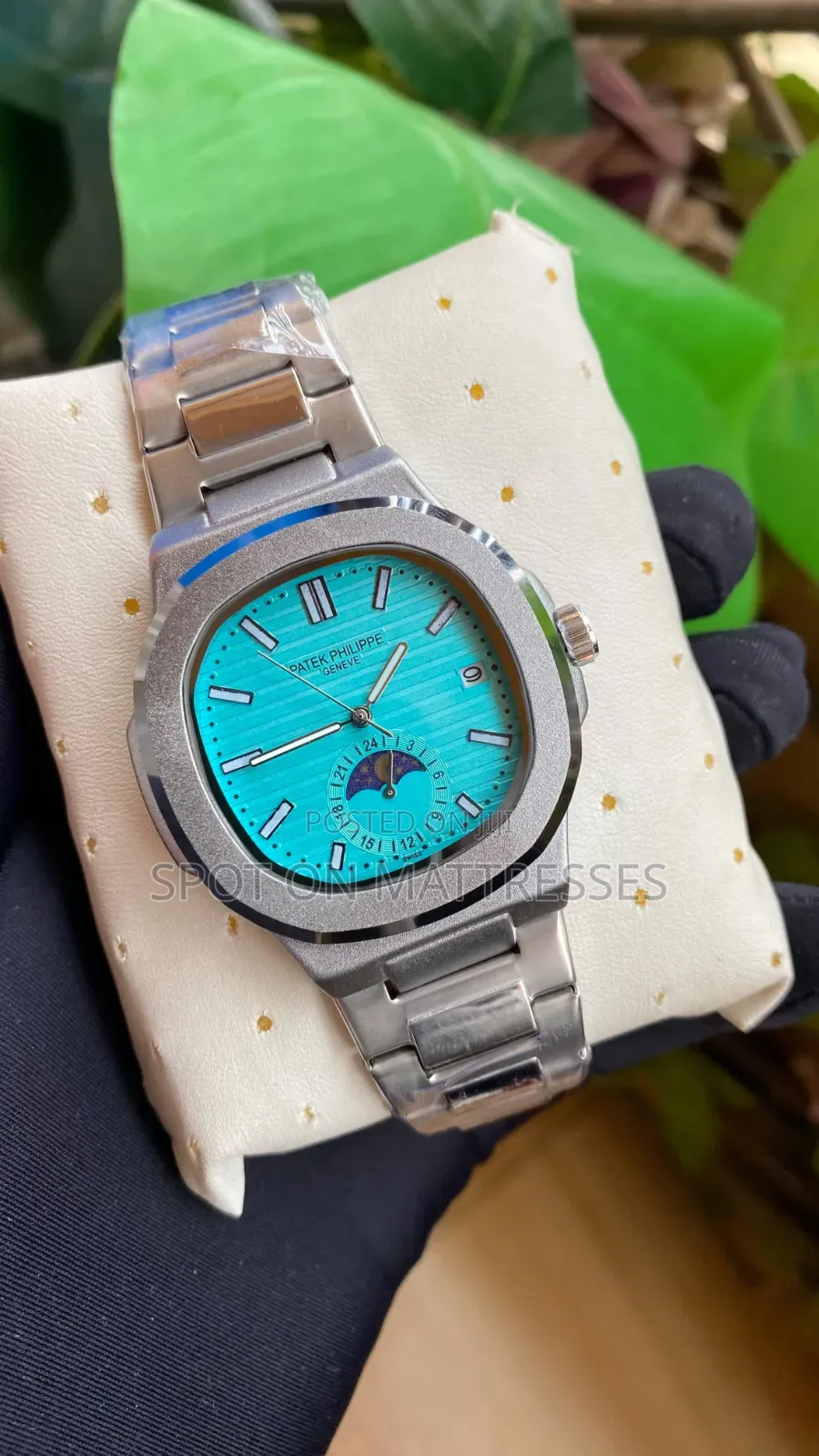 Patek Phillipe Official Watch for Men. Silver and Black. We Deliver!