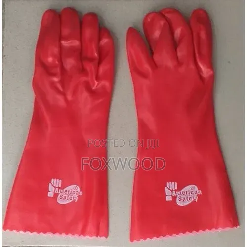Heavy-Duty Red PVC With a Protective Coating.