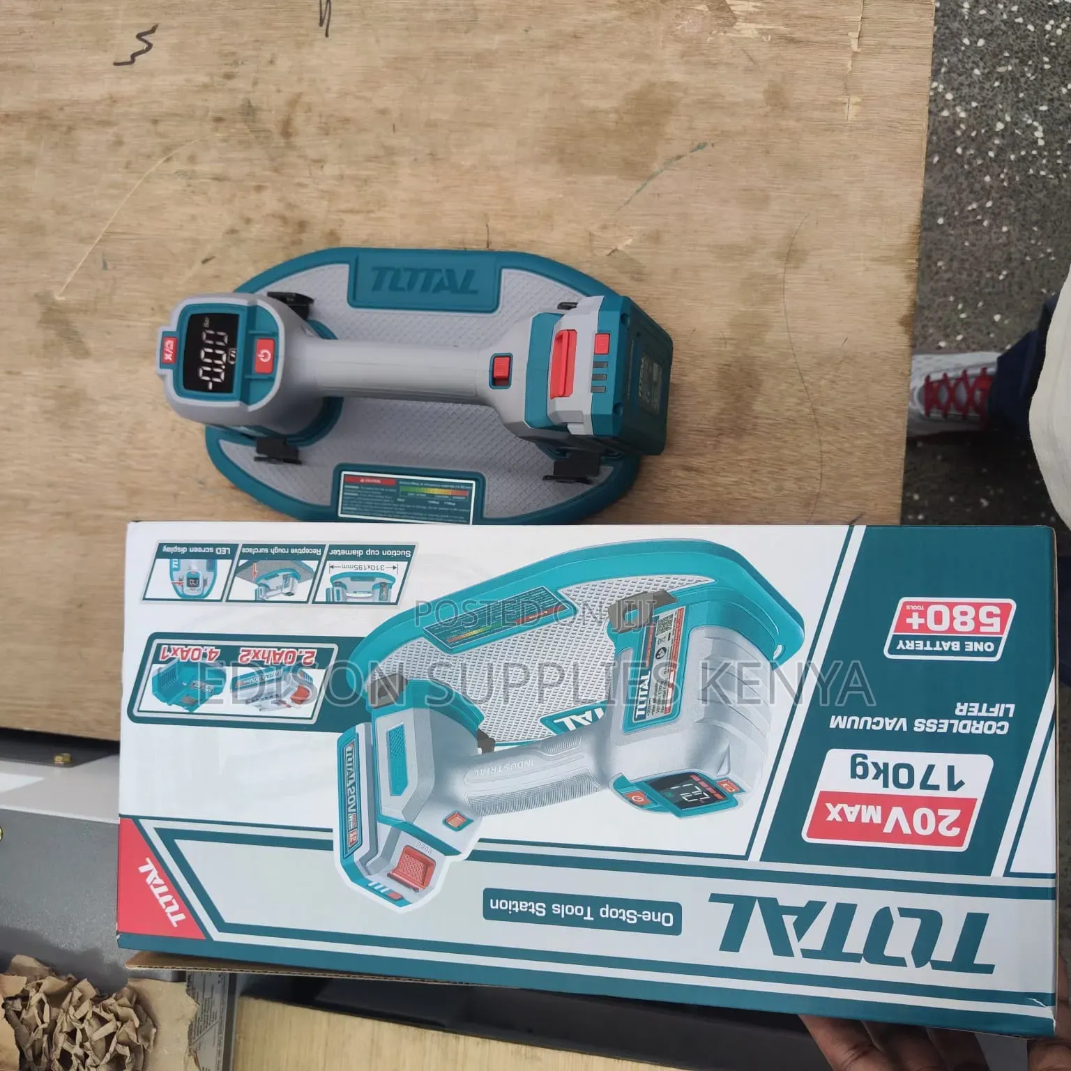 Total Electric Vacuum Suction Glass Lifter Sucker Dent Puller 170kg