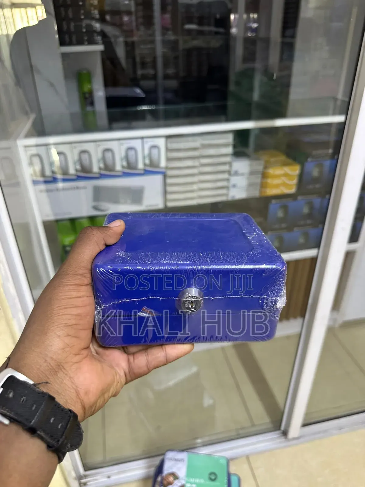 Cash Box 6" Metal Money Storage Box for Home and Office