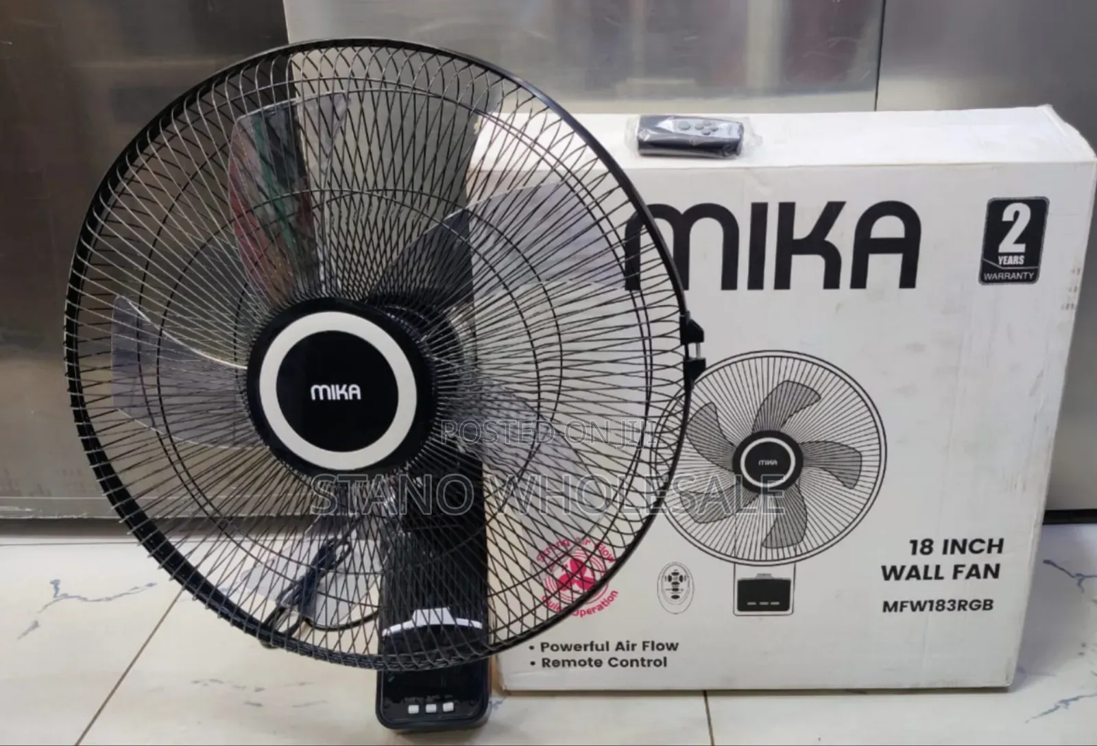 Mika Wall Fan With Remote