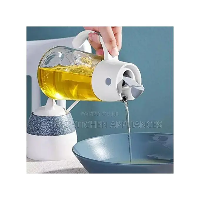 630ml Glass Oil Jar Bottle Vinegar Dispenser Bottle