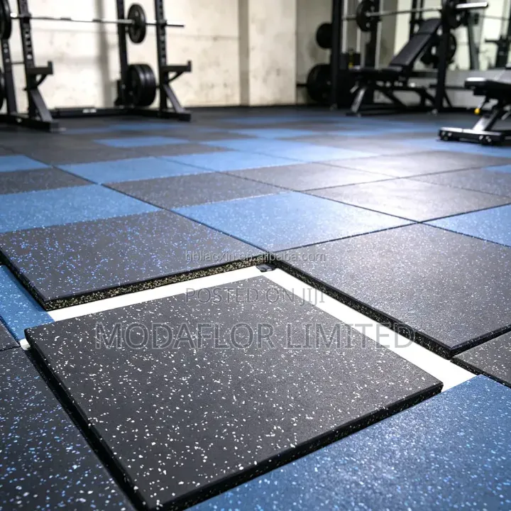 EPDM Rubber Gym Floor Tiles 1m Square 20mm