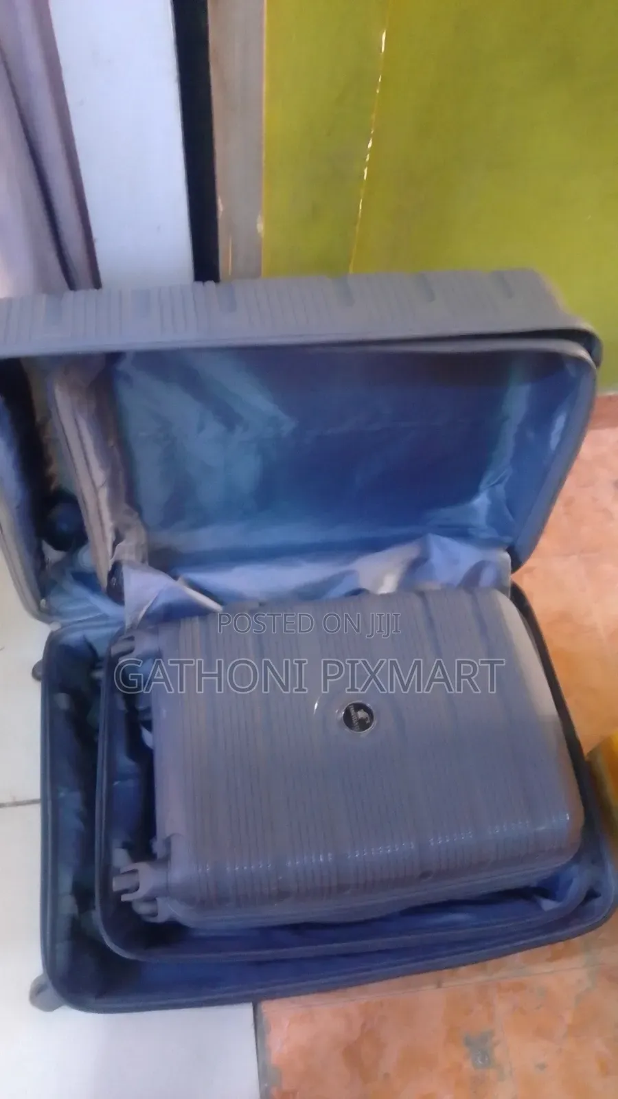 3 in 1 Rubber Suitcase – Durable Travel Luggage Set for Every Trip