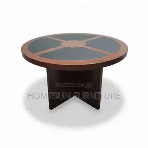 Office Table – Round Wooden Boardroom Meeting Table