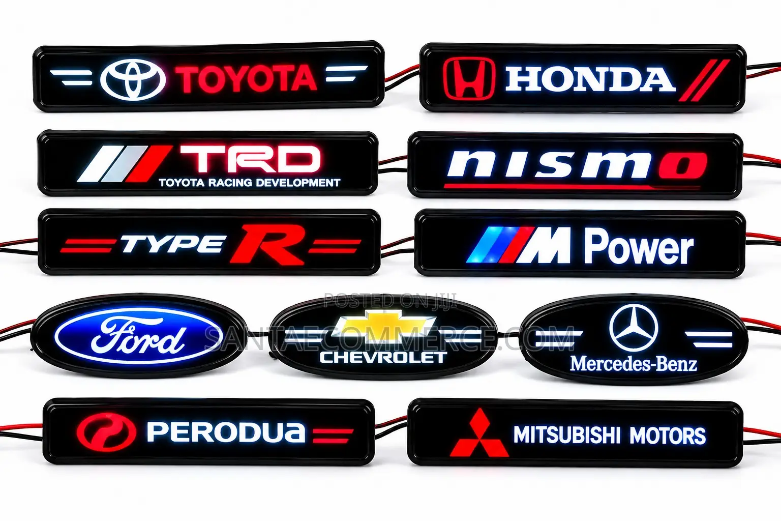 Universal LED Car Front Grille Logo Emblem Light